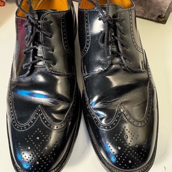 Bostonian Classic Black Leather Men's Dress Shoes - Picture 5 of 6